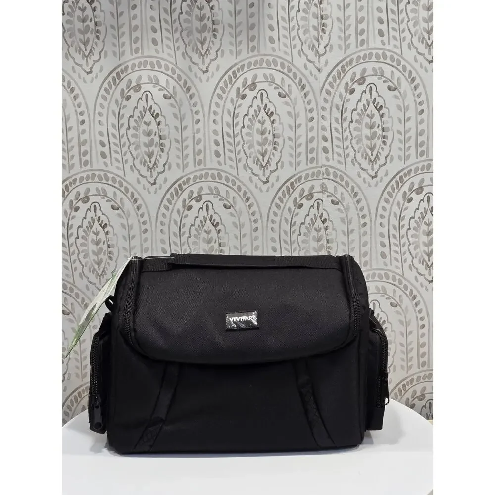 Vivitar VIV-DC-69 Large Gadget Camera Bag Black Adjustable Shoulder Strap